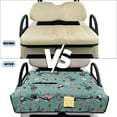 thumbnail image 6 of COEQINE Golf Cart Accessories Seat Covers with 4 Pockets, Foldable Design for Easy Carry Quilted Towel Seat Cover Easy to Install for EZGO Yamaha Club Cars, Easter Bunny Carrot Green, 6 of 8
