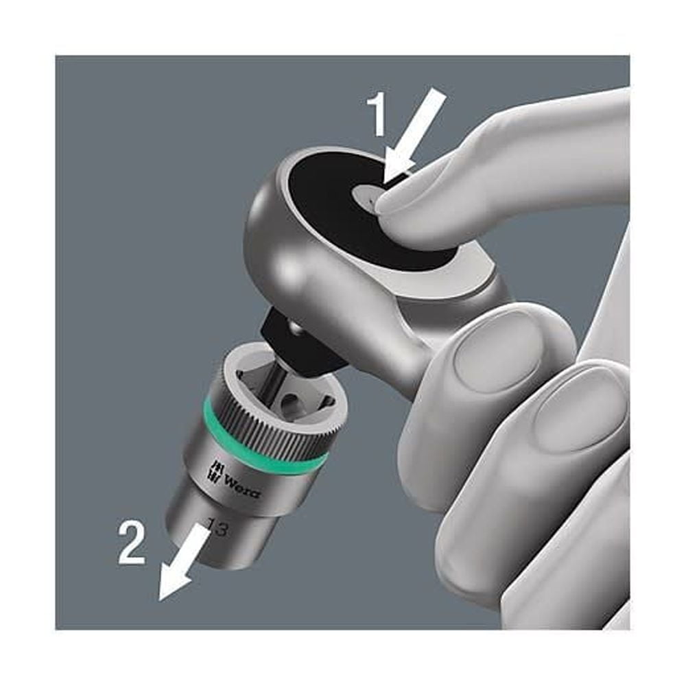 Wera Tools 29Pc 3/8In Drive 8100 Sb 7 Zyklop Metal Ratchet Set