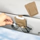 thumbnail image 1 of Soporte de clip para gafas de coche, gafas de sol de coche, visera de cuero de gamuza, caja de almacenamiento de tarjetas, almacenamiento de cuero, 1 of 6