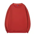 thumbnail image 3 of Mens Crewneck Sweatshirts, Long Sleeve Pullover for Men Fall Fashion Big & Tall Solid Color Basic Oversized Sweatshirt S-4XL, 3 of 6