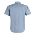 thumbnail image 3 of Coevals Club Men's Summer Short Sleeve Casual Western Solid Plain Snap Buttons Work Shirt (Light Gray XXL), 3 of 3