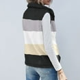 thumbnail image 5 of UFOUND Women's Coat Vest Winter Plus Size Casual Color Block Plush Zipper Warm Outwear, 5 of 7