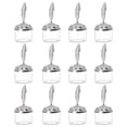 thumbnail image 1 of POINTERTECK 12Pcs Transparent Candy Boxes Large Capacity Golden And Silver Plated Plastic Candy Jars for Home Party Baby Shower, 1 of 8
