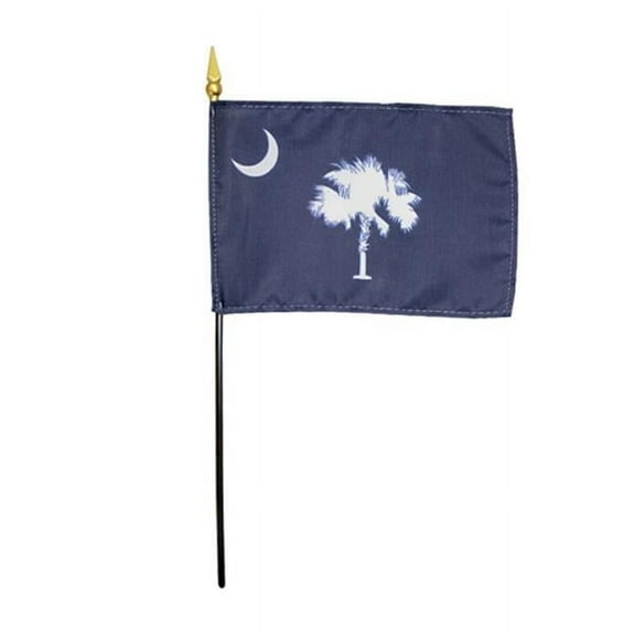 Annin Flagmakers 150040 4 x 6 in. Eb So Carolina Mounted- Pack Of 12