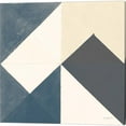 thumbnail image 3 of Great Art Now Triangles Teal by Mike Schick 2 Piece Canvas Art Set Each 14"W x 14H", 3 of 3
