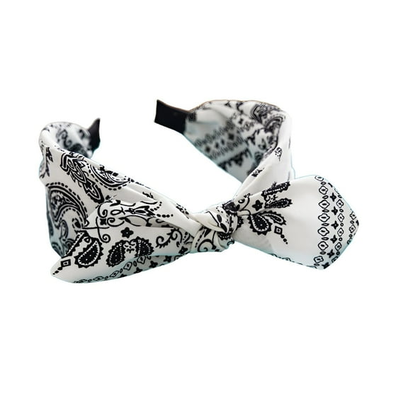 TELOLY Headbands for Women,Cloth Hair Band,Spa Headband,White