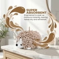 thumbnail image 4 of REGALWOVEN 1 Pack Cute Animal Chenille Hanging Hand Towel, Absorbent Soft Bathroom Decorative Towel for Kitchen Brown 10" x 6", 4 of 5
