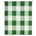 thumbnail image 2 of Green Plaid Sheer Curtains 63 Inches Long, Spring Summer Farmhouse Buffalo Checkered Light Filering Curtains, Breathable Simi Curtain Privacy Drapes for Living Room Bedroom Window Treatment, 2 of 9
