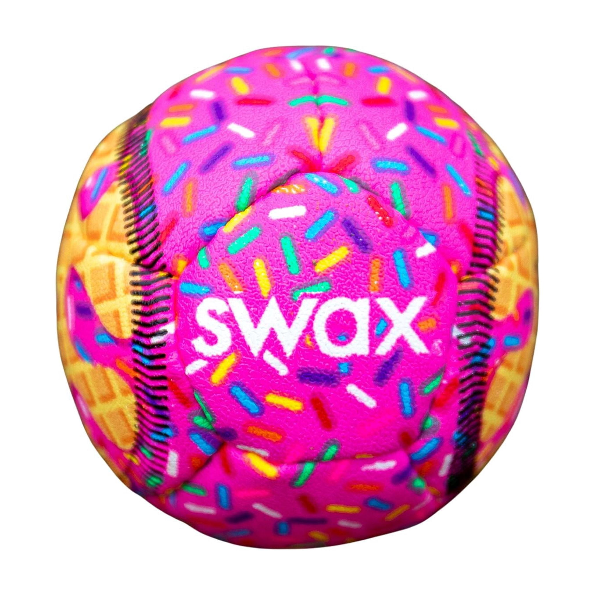 (3 pack) Swax Pink Sprinkle Training Baseball - Official Size & Weight, Safe for Kids