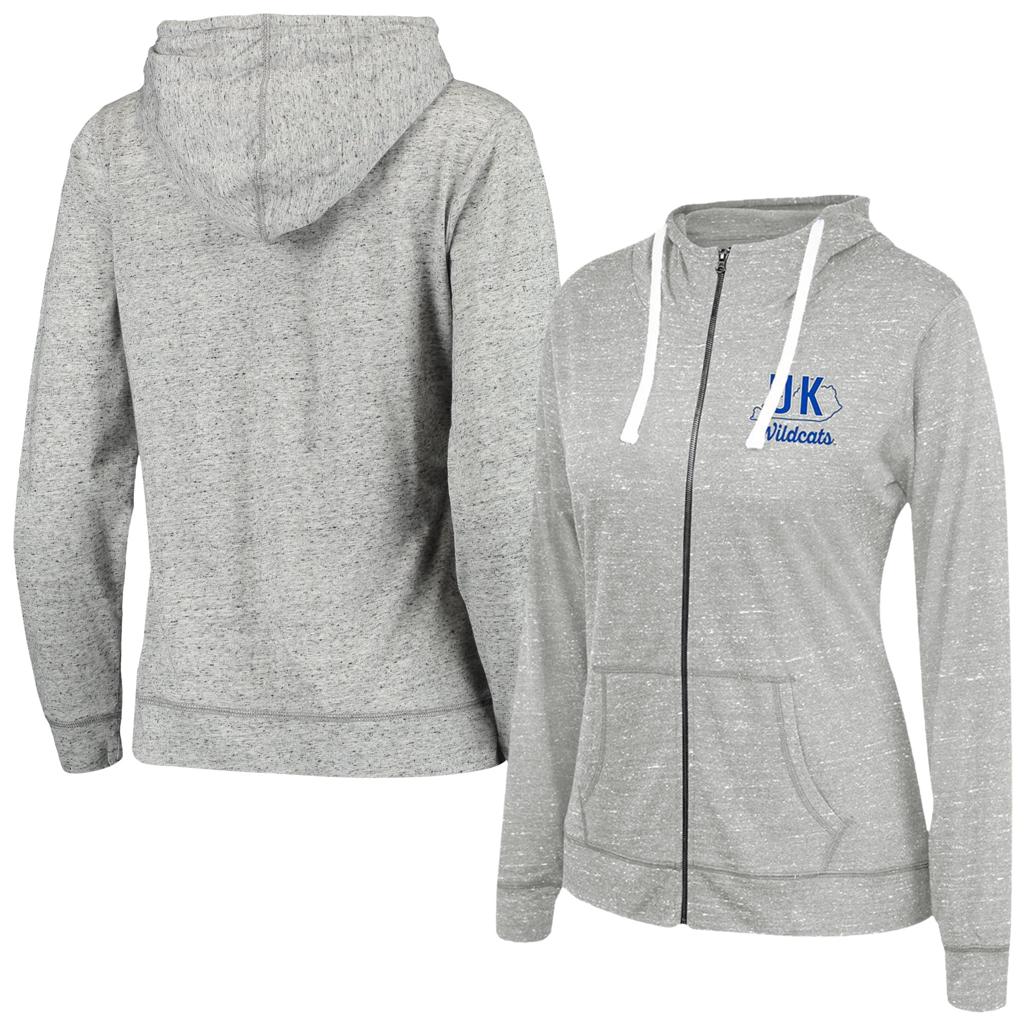 Women's Gray Kentucky Wildcats Limitless FullZip Hoodie Jacket