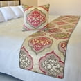 thumbnail image 4 of The HomeCentric King / Queen / Twin Pink Decorative Full 68"x18" Bed Runner With 2 Pillow Cover, Quilted & Damask Bed Scarf on Silk fabric - Emre, 4 of 4