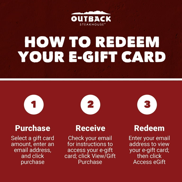 Outback Steakhouse $25 Birthday eGift Card [Email Delivery