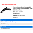 thumbnail image 2 of Front Left Lower Control Arm and Ball Joint Assembly - Compatible with 2014 - 2020 Nissan Rogue 2015 2016 2017 2018 2019, 2 of 2