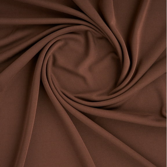Zelouf Rayon Blend Matte Jersey Knit, Sewing, DIY, Crafts Fabric by the Yard, Brown, 3 Yard