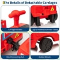 thumbnail image 4 of Licensed CHUGGINGTON 12V Trackless Ride-On Train with Locomotive & Carriage, Adjustable Seat Height, Built-In Storage, Headlight, Horn & One-Button Start, Red Wilson, 4 of 7