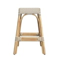 thumbnail image 5 of Butler Specialty Company Robias Rattan 24.5" Counter Stool - White And Tan Dot, 5 of 6