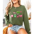 thumbnail image 6 of Girly Golf Graphics Sweatshirt for Women Preppy Golfing Sweater Army Green Sweatshirt Adult X-Large, 6 of 7