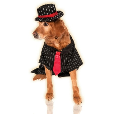 Big Dogs 1920s Italian Mob Gangster Hitman Dog Pet Costumes Size XXL 36