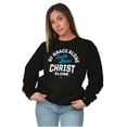 thumbnail image 4 of By Grace Faith Christ Alone Jesus Sweatshirt for Men or Women Brisco Brands S, 4 of 6