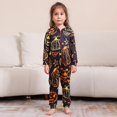 thumbnail image 6 of GYRATEDREAM Matching Family Pajamas Set for Halloween Pumpkin Holiday Costumes Long Sleeve Hooded Jumpsuit for Women/Men/Kids Family Matching Pajamas Onesies for 4-5Y(Kids) Orange, 6 of 9