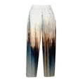 thumbnail image 4 of QATAINLAV Crop Pants for Women High Waisted Casual Gradient Print Capri Pants Lightweight Comfy Lounge Cropped Trouser with Pockets Multicolor 3XL My Orders Placed By Me, 4 of 6