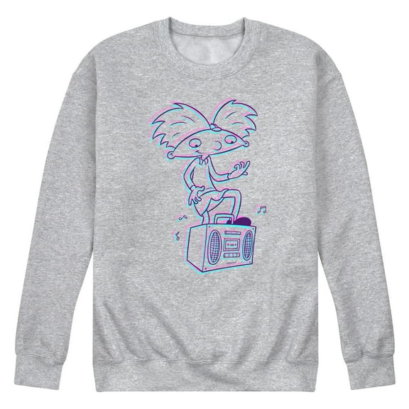 Hey Arnold! - 3D Arnold - Men's Crew Neck Fleece Pullover