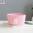 thumbnail image 6 of Ctnporpo Small Woven Basket Cute Blue Rope Basket Cotton Basket Room Storage Basket Cute Animal Design Storage Shelves Closet Organizers, 6 of 9