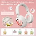 thumbnail image 5 of Kids Headphones with Mic LED Light Up 3D Cat Wireless Kids Headphones Adjustable Headband Over Ear Headsets, 5 of 9