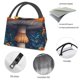 thumbnail image 4 of Easygdp Vintage Blue Leaf Mushroom Bolsa de Almuerzo Insulada Reutilizable, Bolsa de Mano y Bandolera para Oficina, Trabajo, Viajes, 4 of 6