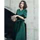 thumbnail image 1 of Vestido de noche negro para mujer, elegante, de largo medio, sencillo y generoso, para banquetes, talla grande, 1 of 6