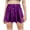 Purple, variant on ZACPNCV Girls Metallic Skater Skirt Sparkly Shiny Flared Pleated A-Line Mini Skort Blue 7-8 Years