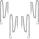 thumbnail image 1 of Cadena colgante para colgar comederos para pájaros, bebederos para pájaros, jardineras y faroles, paquete de 4 (35 pulgadas, negro), 1 of 4