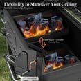 thumbnail image 5 of UBesGoo Charcoal Grill Portable BBQ Grill Smoker Large Cooking Surfaces BBQ Pit Outdoor for Camping, Black, 5 of 8