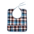thumbnail image 2 of Pure Cotton Dining Clothing Protector Eating Bib for Adults Children Patient 01, 2 of 8