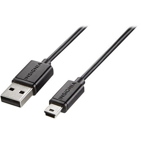 Insignia™ - 3' USB Type A-to-5-Pin Mini-B Cable - Black