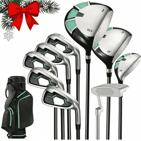 Naipo Golf Club Set 9 Piece Complete Golf Set for Right Handed with Stand Bag and 3 Bonus Head Covers