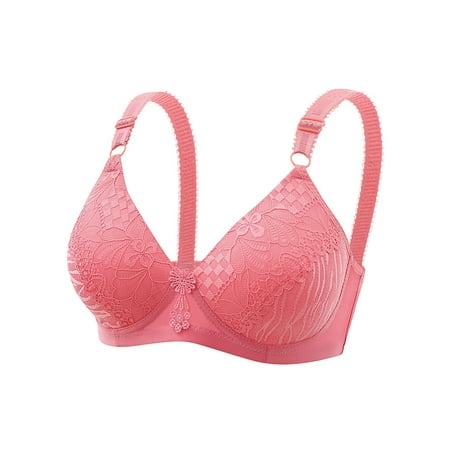 RYDCOT Push Up Bras for Women no Underwire Lace Deep V Neck Breathable Thin Bra with Adjustable Straps Comfortable Full Coverage Everyday Bras on Clearance