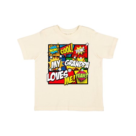 

Inktastic My Grandpa Loves Me Superhero Boys or Girls Toddler T-Shirt