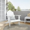 thumbnail image 2 of Bowery Hill Traditional Wood Outdoor Chair with Arm Rests in White, 2 of 17