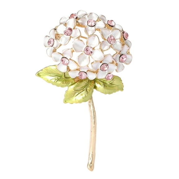 Giaone Chic Hydrangea Brooch with a Delicate Design Versatile Jewelry Pin Adornment Suitable for Enhancing Any Outfit