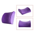 thumbnail image 2 of Coussin de Soutien Lombaire en Mousse avec Sangles Réglables pour Chaise de Bureau, Violet, 2 of 8
