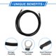 thumbnail image 4 of 1 Pc Cable Inversor de Batería 10 AWG Gauge 9FT 3/8" Lug Cable de Batería Universal para Automóvil Vehículo Barco RV Solar Cobre Estañado Negro, 4 of 7