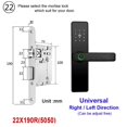 thumbnail image 2 of Biometric Fingerprint Door Lock Black Smart Lock App Remote Unlocking Keyless ,Corrosion-Resistant, 2 of 7