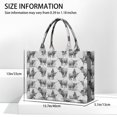 thumbnail image 3 of Large Capacity Tote Bag,Gray Highland Cow Person Pattern Handbag Fashion Luxury Tote Bag,15.7"x13"x 5.1" Inches,Laptop Compatible, 3 of 6