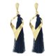 thumbnail image 2 of Pendientes llamativos Elegante Tribu Étnico Cuelga Gota Borla de oreja Elegante Pendientes de gancho de piedras Joyas Azul, 2 of 8