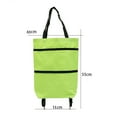 thumbnail image 2 of Oiur Shopping Cart with Wheels Tug Foldable Grocery Carts Supermarket Tug Bag Portable Oxford Cloth Pull Rod Push Bag Utility Cart 1pc, 2 of 8