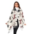 thumbnail image 3 of FORMRS Womens Scarf Winter Soft Long Big Warm Shawls Wrap Tassel Scarves, Beige Christmas Plaid, 3 of 9