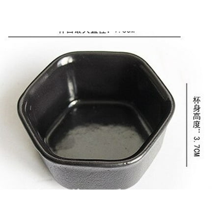 

Free shipping Hexagon tea cups cast iron tea set 70-100ml coffee drink ware hand made kungfu cup
