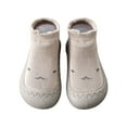 thumbnail image 4 of Yindaity Baby Shies Baby Sock Shoes Boys Girls First Walking Shoes Non Slip Lightweight Toddler Infant Indoor Outdoor(Khaki,10.22), 4 of 5
