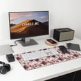 thumbnail image 6 of Naloa Rose Flowers Gaming Mouse Pad Large Mouse Mat Long Extended Desk Pad Non-Slip Rubber Mice Pads Stitched Edges Thin Pad (16x29.5 Inch), 6 of 8